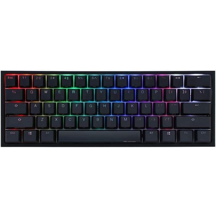 Ducky One 2 Mini Black RGB V2 Cherry MX Red - لوحة مفاتيح